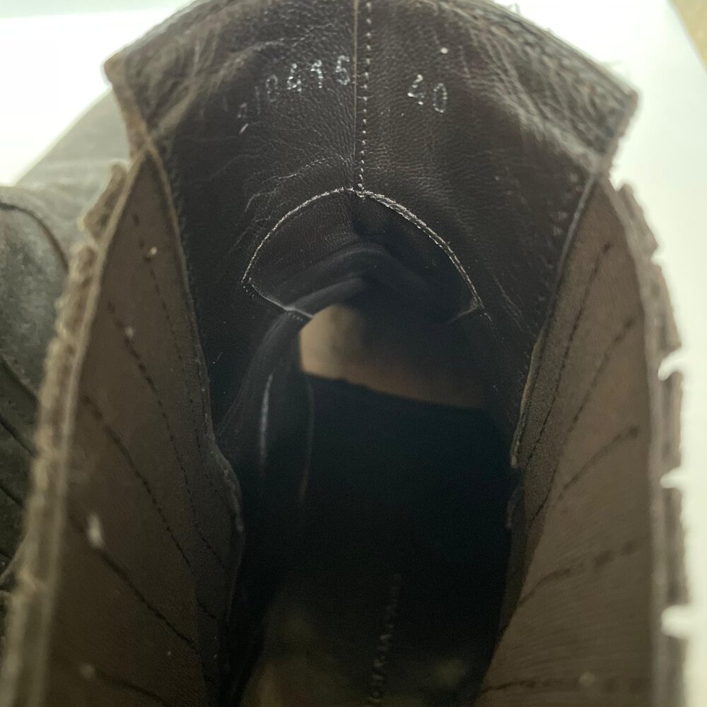 BALENCIAGA - Vintage Black Leather Chelsea Boots sz 40 US 9 - Picture 9 of 10